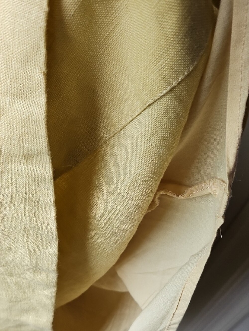 FARM Rio Olive/Sand Color Flower A-Line Linen Midi Dress - Picture 6 of 11